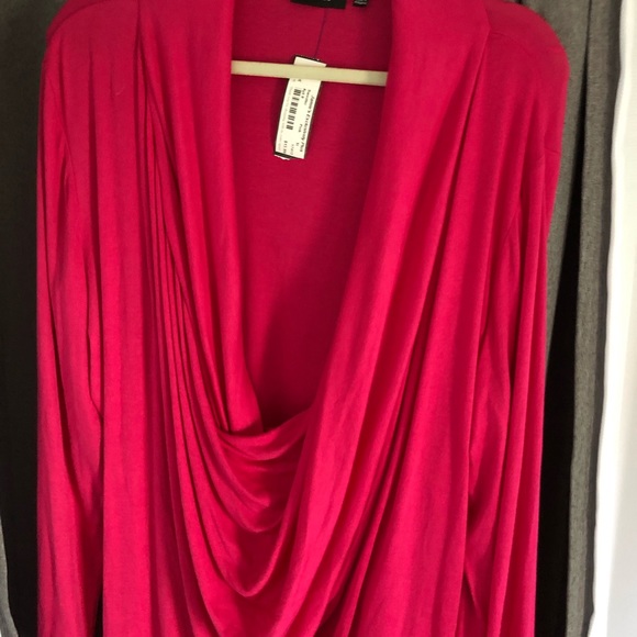 Vibrate pink long sleeve blouse - Picture 2 of 2